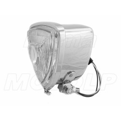 REFLEKTORY LIGHTBARY TRÓJKĄTNE LAMPY DODATKOWE PRZÓD PRZEDNIE CHROM METAL ŻARÓWKA H6