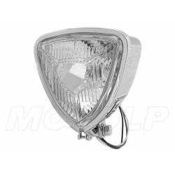 REFLEKTORY LIGHTBARY TRÓJKĄTNE LAMPY DODATKOWE PRZÓD PRZEDNIE CHROM METAL ŻARÓWKA H6