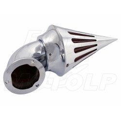 STOŻKOWY FILTR POWIETRZA CHROM HARLEY HD GAŹNIKI TYPU S&S ORAZ CV CUSTOM EVO XL SPORTSTER