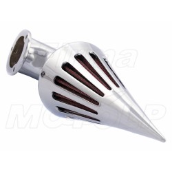 STOŻKOWY FILTR POWIETRZA CHROM HARLEY HD GAŹNIKI TYPU S&S ORAZ CV CUSTOM EVO XL SPORTSTER