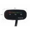 DIODOWY WSKAŹNIK NAPIĘCIA AKUMULATORA DIODY LED WOLTOMIERZ 12V CZARNY YG-8155