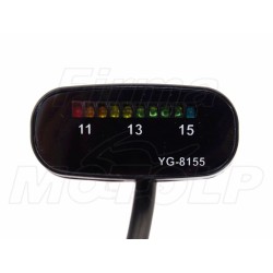 DIODOWY WSKAŹNIK NAPIĘCIA AKUMULATORA DIODY LED WOLTOMIERZ 12V CZARNY YG-8155