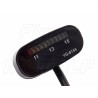 DIODOWY WSKAŹNIK NAPIĘCIA AKUMULATORA DIODY LED WOLTOMIERZ 12V CZARNY YG-8155