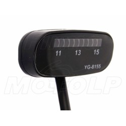 DIODOWY WSKAŹNIK NAPIĘCIA AKUMULATORA DIODY LED WOLTOMIERZ 12V CZARNY YG-8155