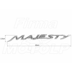 EMBLEMAT ZNACZEK NAKLEJKA 3D CHROM YAMAHA YP 125 250 400 MAJESTY