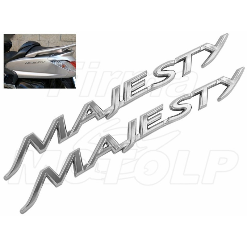 EMBLEMAT ZNACZEK NAKLEJKA 3D CHROM YAMAHA YP 125 250 400 MAJESTY