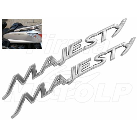 EMBLEMAT ZNACZEK NAKLEJKA 3D CHROM YAMAHA YP 125 250 400 MAJESTY