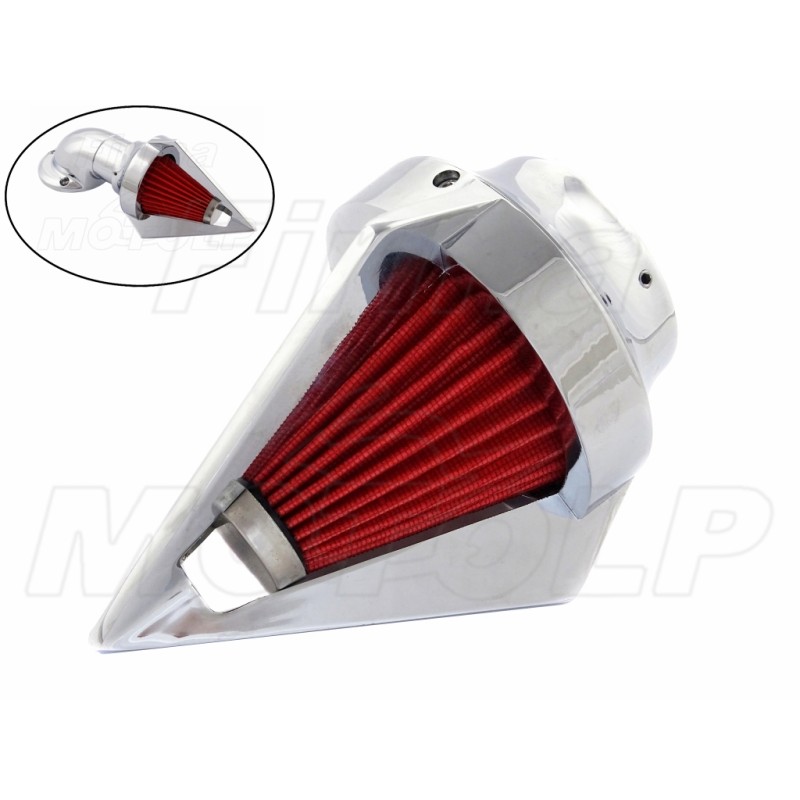 WKŁAD Z OBUDOWĄ CHROM DO STOŻKOWEGO FILTRA POWIETRZA HONDA VT 600 SHADOW