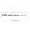 EMBLEMAT ZNACZEK NAKLEJKA 3D CHROM SUZUKI AN 125 200 400 650 BURGMAN