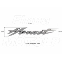 EMBLEMAT ZNACZEK NAKLEJKA 3D CHROM TWORZYWO ABS HONDA CB 250 600 900 HORNET