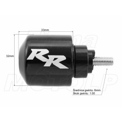 KOŃCÓWKI ZAKOŃCZENIA KIEROWNICY CIĘŻARKI HONDA CBR 600 900 929 954 1000 RR