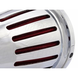 WKŁAD Z OBUDOWĄ CHROM DO STOŻKOWEGO FILTRA POWIETRZA HONDA VTX 1800