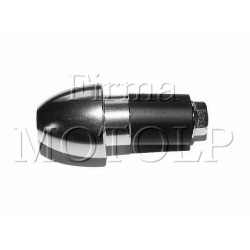 KONCOWKA KONCOWKI KIEROWNICY METALOWE SREBRNE - GUMA ROZPOROWA