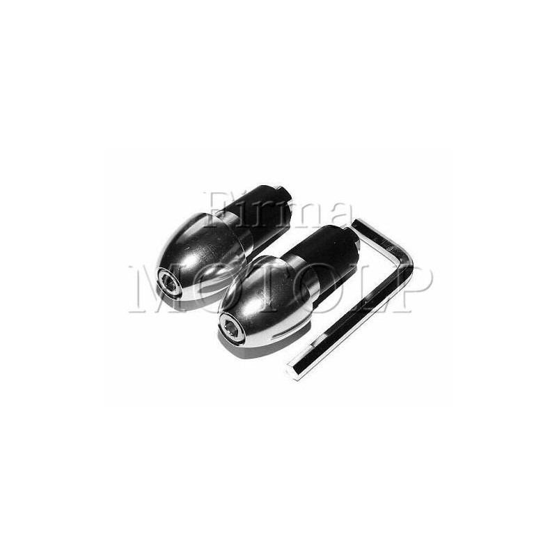 KONCOWKA KONCOWKI KIEROWNICY METALOWE SREBRNE - GUMA ROZPOROWA