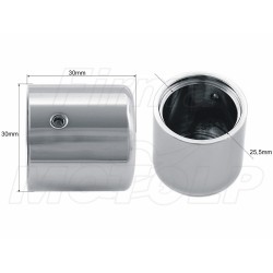 OZDOBNA NAKŁADKA NASADKA KAPSEL NA ŚRUBĘ ŚRUBKĘ NAKRĘTKĘ 22 - 22MM CHROM METAL