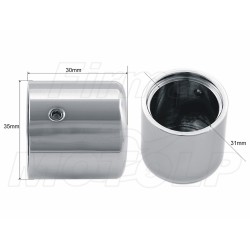 OZDOBNA NAKŁADKA NASADKA KAPSEL NA ŚRUBĘ ŚRUBKĘ NAKRĘTKĘ 27 - 27MM CHROM METAL