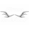 NAKŁADKI TYLNYCH GŁOŚNIKÓW TYŁ AKCENT CHROM PŁOMIEŃ HONDA GL 1800 GOLD WING 2012-2017