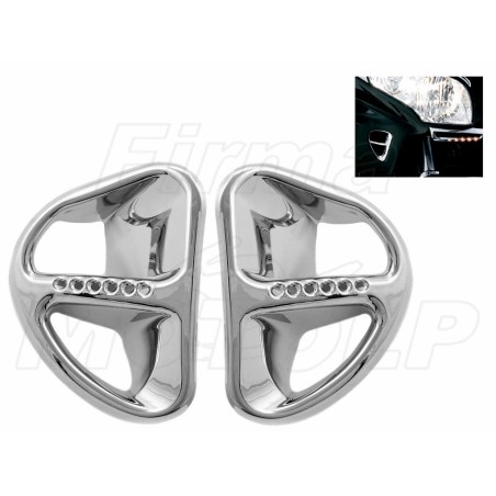 NAKŁADKI WLOTU POWIETRZA OWIEWKI CHROM AKCENT HONDA GL 1800 GOLD WING 2001-2011