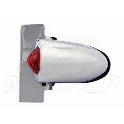 TYLNA LAMPA TYŁ OBUDOWA CHROM METAL UNIWERSALNA NA PŁASKĄ POWIERZNIĘ