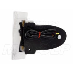 TYLNA LAMPA TYŁ OBUDOWA CHROM METAL UNIWERSALNA NA PŁASKĄ POWIERZNIĘ