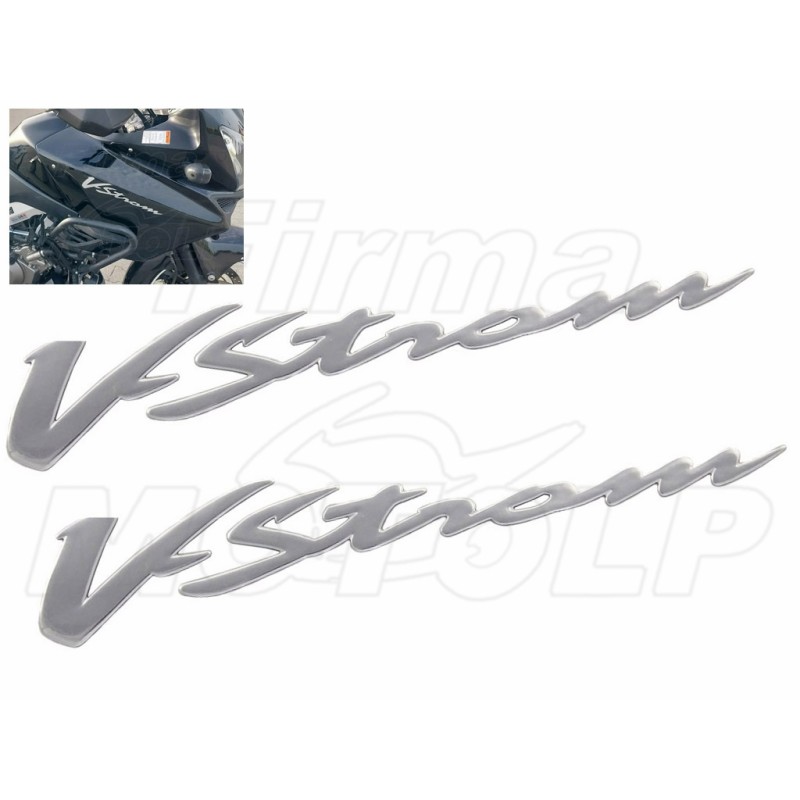 EMBLEMAT ZNACZEK NAKLEJKA 3D CHROM SILIKON SUZUKI DL 650 1000 1050 V-STROM