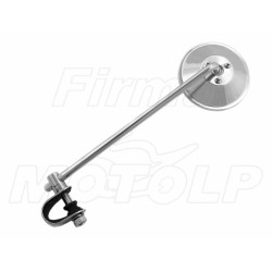 LUSTERKA CHROM METAL UCHWYT OBEJMA NA KIEROWNICĘ 22MM / 25,4MM 1 CAL