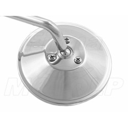 LUSTERKA CHROM METAL UCHWYT OBEJMA NA KIEROWNICĘ 22MM / 25,4MM 1 CAL