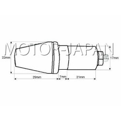 KOŃCÓWKA KOŃCÓWKI KIEROWNICY METALOWE SREBRNE - GUMA ROZPOROWA