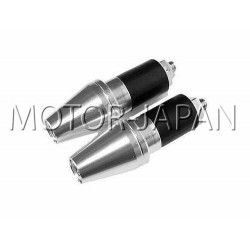 KOŃCÓWKA KOŃCÓWKI KIEROWNICY METALOWE SREBRNE - GUMA ROZPOROWA