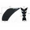 TANK PAD + OSŁONY BOCZNE ZBIORNIKA SIDE GRIP YAMAHA FZ 8 800 FZ-8 FZ8 FAZER roczniki 2010-2016