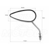 LUSTRA LUSTERKA CHROMOWANE METALOWE HARLEY DAVIDSON HD H-D 8MM