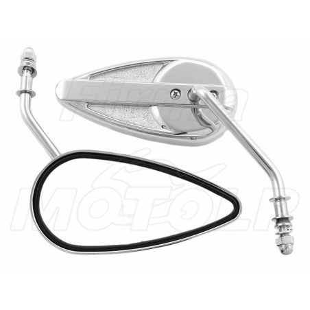 LUSTRA LUSTERKA CHROMOWANE METALOWE HARLEY DAVIDSON HD H-D 8MM