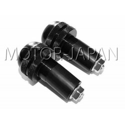 KONCOWKA KONCOWKI KIEROWNICY METALOWE CZARNE - GUMA ROZPOROWA