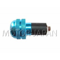 KONCOWKA KONCOWKI KIEROWNICY METALOWE NIEBIESKIE - GUMA ROZPOROWA