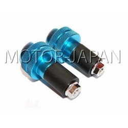 KONCOWKA KONCOWKI KIEROWNICY METALOWE NIEBIESKIE - GUMA ROZPOROWA