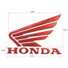 EMBLEMAT ZNACZEK NAKLEJKA LOGO 3D SILIKON HONDA CB CBR GL VTR VFR NT VT -SMALL