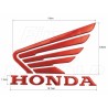 EMBLEMAT ZNACZEK NAKLEJKA LOGO 3D SILIKON HONDA CB CBR GL VTR VFR NT VT -BIG