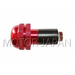 KONCOWKA KONCOWKI KIEROWNICY METALOWE CZERWONE - GUMA ROZPOROWA