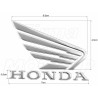 EMBLEMAT ZNACZEK NAKLEJKA LOGO 3D SILIKON HONDA CB CBR GL VTR VFR NT VT -SMALL