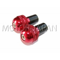 KONCOWKA KONCOWKI KIEROWNICY METALOWE CZERWONE - GUMA ROZPOROWA