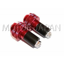 KONCOWKA KONCOWKI KIEROWNICY METALOWE CZERWONE - GUMA ROZPOROWA