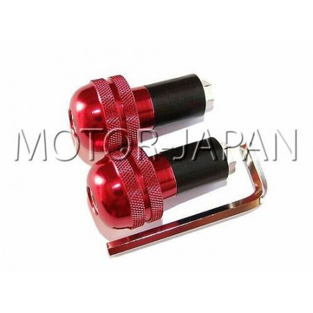 KONCOWKA KONCOWKI KIEROWNICY METALOWE CZERWONE - GUMA ROZPOROWA