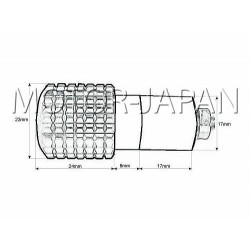KONCOWKA KONCOWKI KIEROWNICY METALOWE CZARNE - GUMA ROZPOROWA