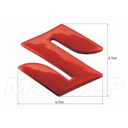 EMBLEMAT ZNACZEK NAKLEJKA 3D SILIKON "S" SUZUKI AN BURGMAN GSX GSX-R V-STROM DL SV M109 INTRUDER M50 SV TL
