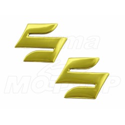 EMBLEMAT ZNACZEK NAKLEJKA 3D SILIKON "S" SUZUKI AN BURGMAN GSX GSX-R V-STROM DL SV M109 INTRUDER M50 SV TL