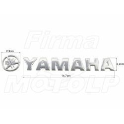 EMBLEMAT ZNACZEK NAKLEJKA 3D SILIKON YAMAHA FJR XT XTZ XV XVS YZF R6 R1 -BIG