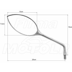 LUSTRA LUSTERKA CHROM HONDA F6C 1500 VALKYRIE VF 750 MAGNA HOMOLOGACJA E9