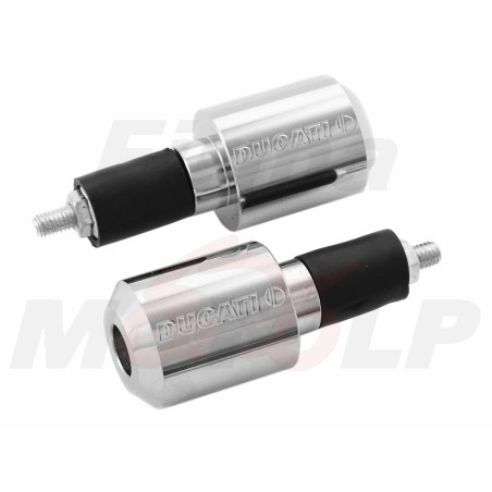 KOŃCÓWKI KIEROWNICY CIĘŻARKI CHROM - DUCATI MONSTER SCRAMBLER HYPERMOTARD