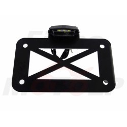 PODSTAWA UCHWYT BOCZNE MOCOWANIE TABLICY REJESTRACYJNEJ PODŚWIETLENIE BOBBER CAFE RACER