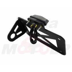 PODSTAWA UCHWYT BOCZNE MOCOWANIE TABLICY REJESTRACYJNEJ PODŚWIETLENIE BOBBER CAFE RACER